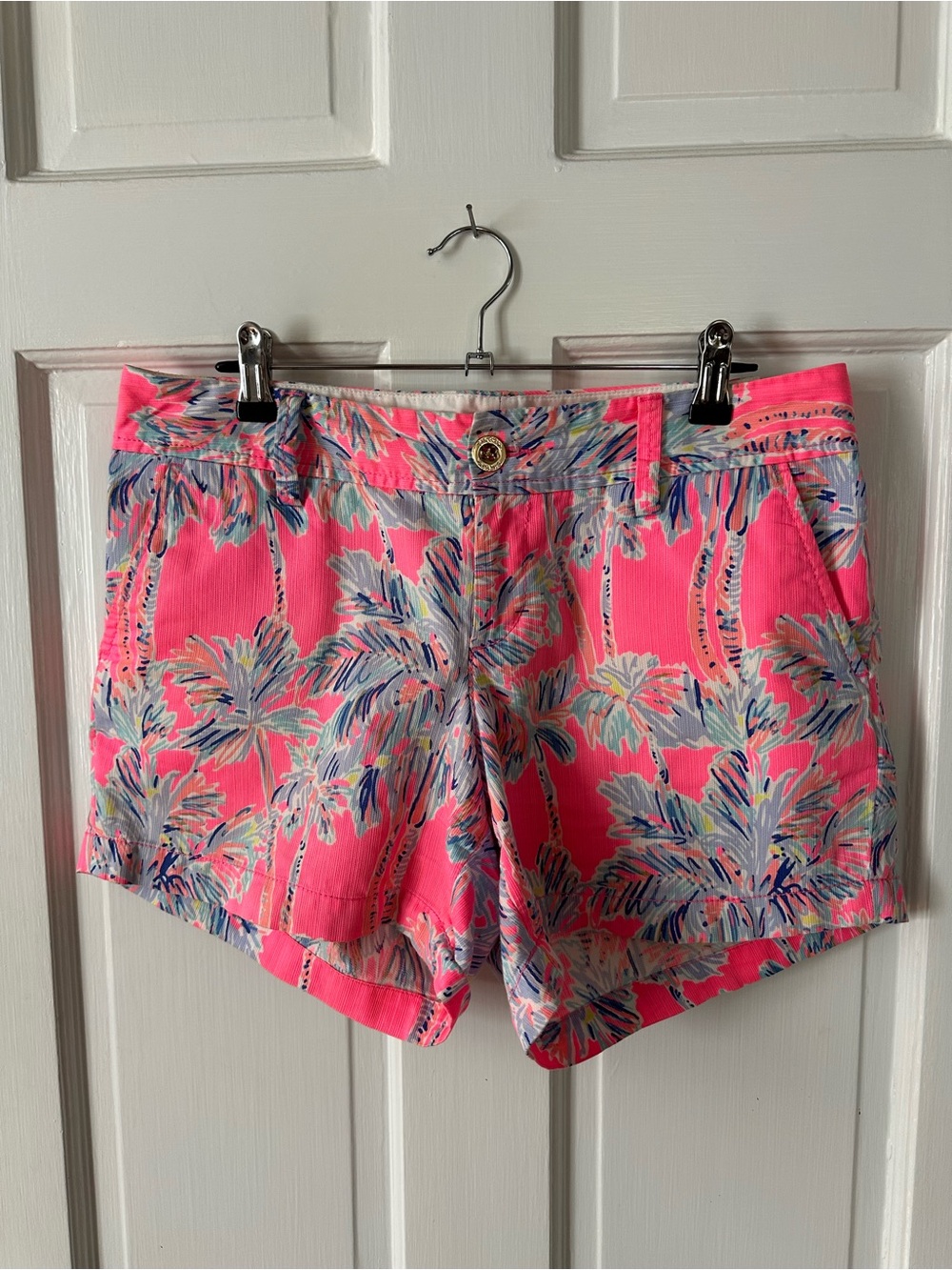 Lily Pulitzer Callahan Shorts 8 preppy coastal pink euro summer feminine luxury